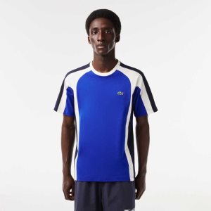 Lacoste Colorblock Pamuklu Jersey Mavi Lacivert Mavi Beyaz | KC1078364