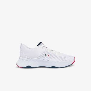 Lacoste Court-Drive Textured Beyaz Mavi Kırmızı | IC6239174