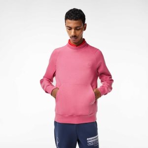 Lacoste Crew Neck Kangaroo Pocket Pamuklu Blend Pembe | MB4308762