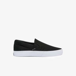 Lacoste Jump Serve Kanvas Slip-On Siyah Beyaz | NE0189546