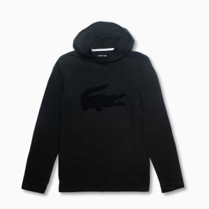 Lacoste Kukuletalı Long Sleeve Lounge Siyah | MR9245863