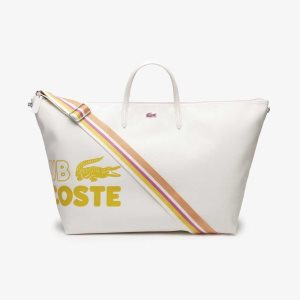 Lacoste L.12.12 Large Contrast Print Tote Renkli | KC7439058