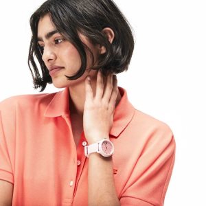 Lacoste L.12.12 Pink Silikon Petit Pique Askılı Pembe | CZ3974102