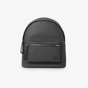 Lacoste Large Front Pocket Backpack Koyu Gri | AX8309275