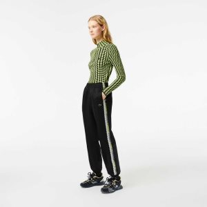 Lacoste Logo Stripe Parça Pants Siyah | JM0427598