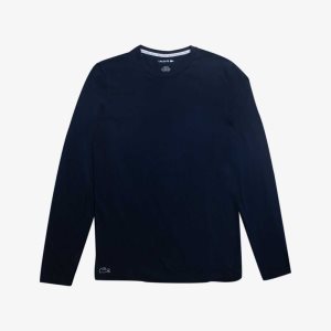 Lacoste Long Sleeve Lounge Lacivert Mavi | FT3594162