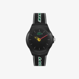 Lacoste Neocroc Black Silikon Askılı Siyah | UG9708452