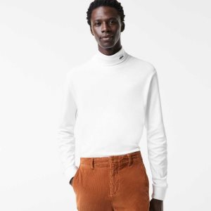 Lacoste Organic Pamuklu Turtleneck Beyaz | SP7360924