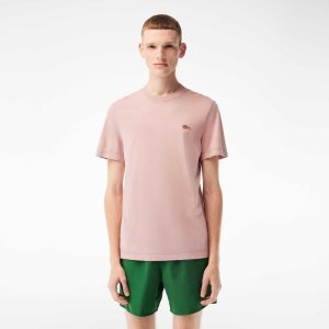 Lacoste Plain Organic Pamuklu Pembe | JS2364579