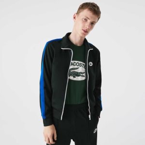 Lacoste Regular Fit High-Neck Pique Zip Yeşil | LG5490321