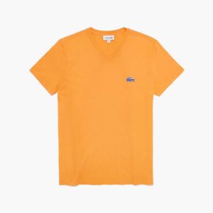 Lacoste Regular Fit Kısa Sleeve Turuncu | QV8672914