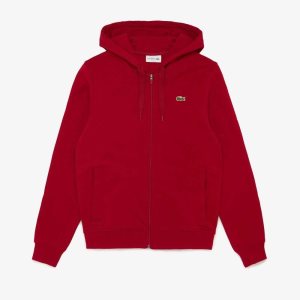 Lacoste SPORT Hafif Bi-material Hoodie Bordo | FJ4973216