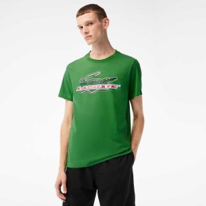 Lacoste SPORT Regular Fit Organic Pamuklu Yeşil | XS7941635