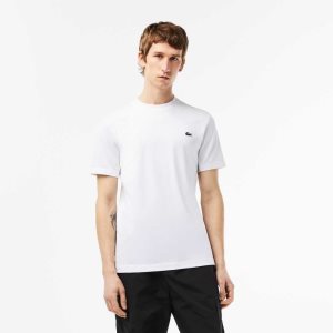 Lacoste SPORT Slim Fit Stretch Jersey Beyaz | FQ1348569