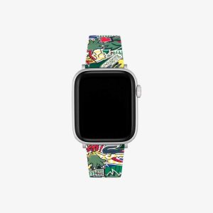 Lacoste Silikon Comic Print Apple Askılı Yeşil | AD2546839