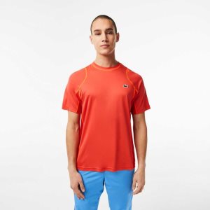 Lacoste Tenis in Tear Resistant Pique Turuncu Kırmızı Turuncu | GR1073942