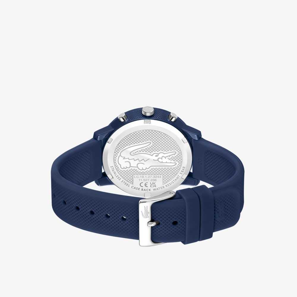 Lacoste 12.12 Chrono Blue Silikon Mavi | IN5962370