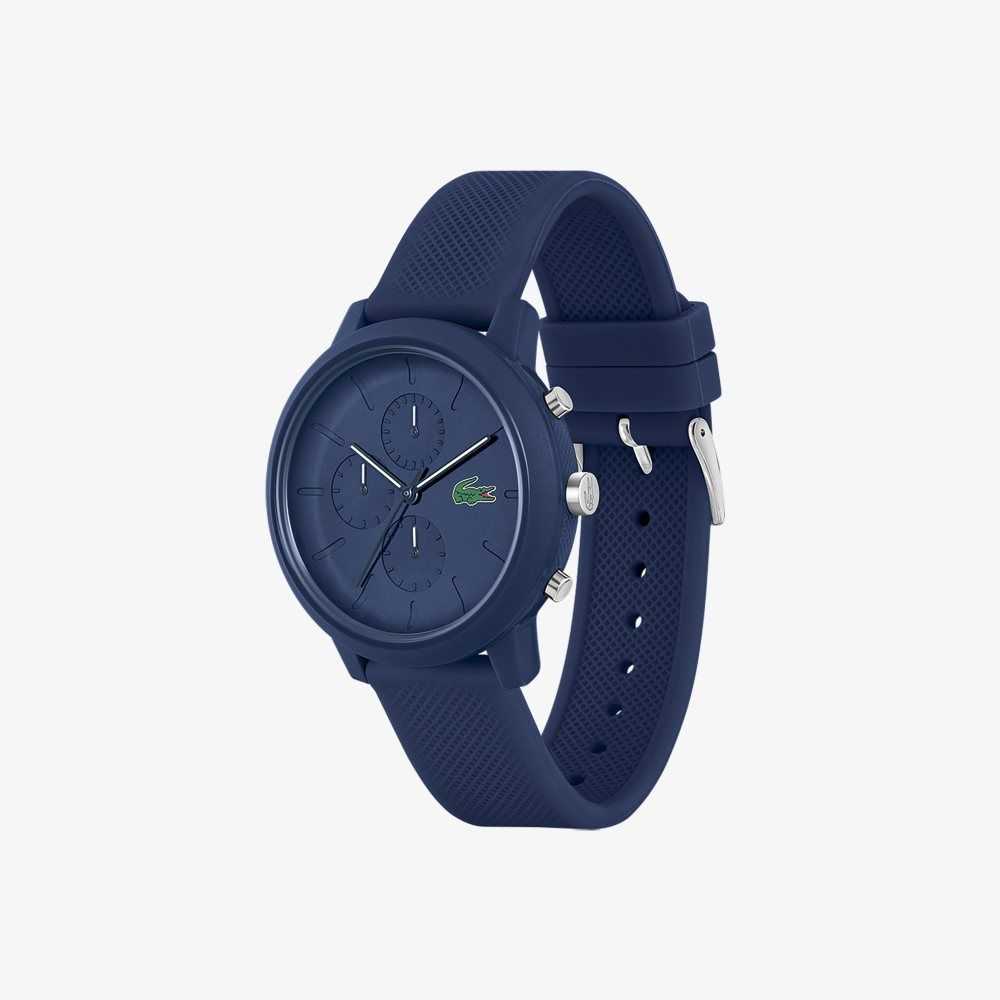 Lacoste 12.12 Chrono Blue Silikon Mavi | PZ2804567