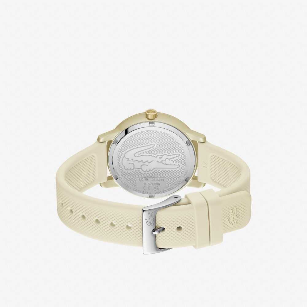 Lacoste 12.12 Go 3 Hands Champagne Silikon Altın | VO8930561