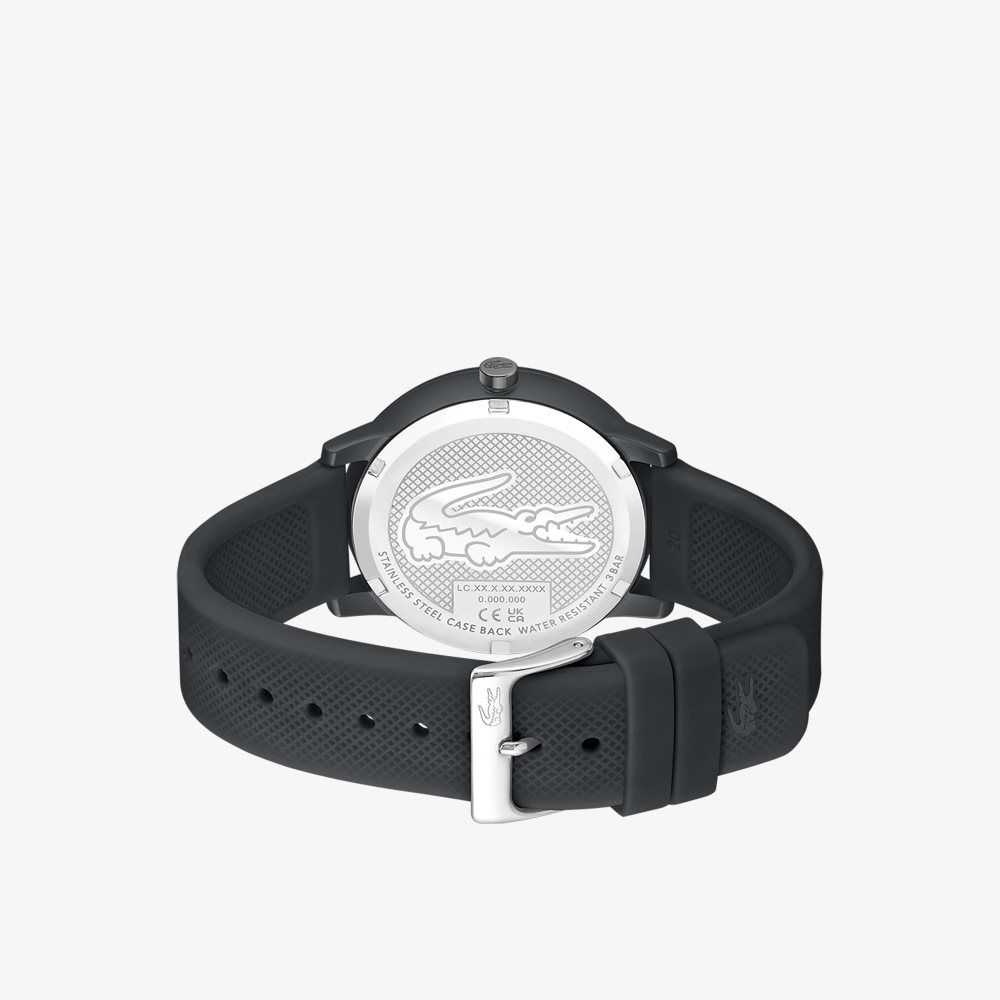 Lacoste 12.12 Move 3 Hands Black Silikon Siyah | RI1930524