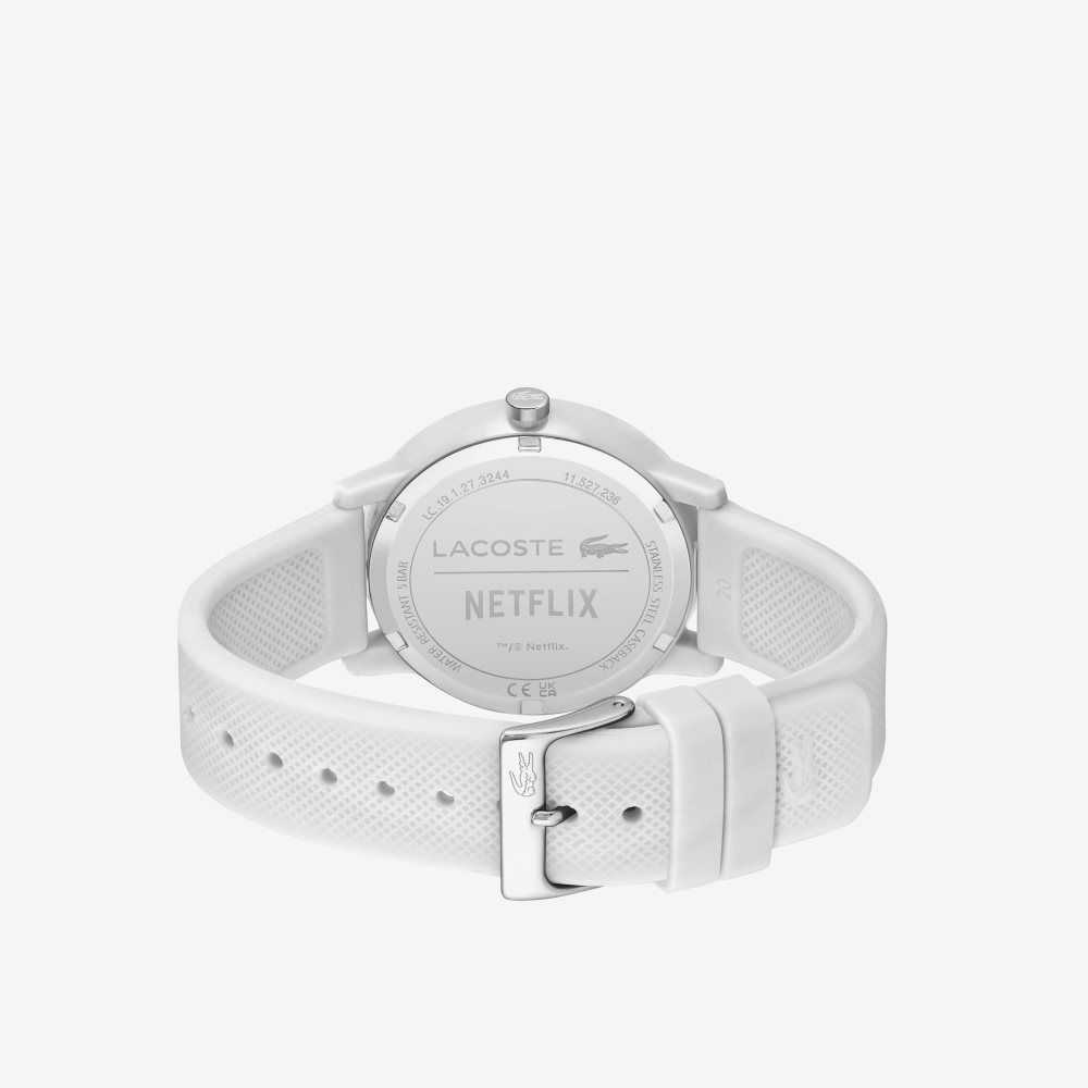 Lacoste 12.12 x Netflix Sex Education 3 Hands Silikon Beyaz | TA6401892