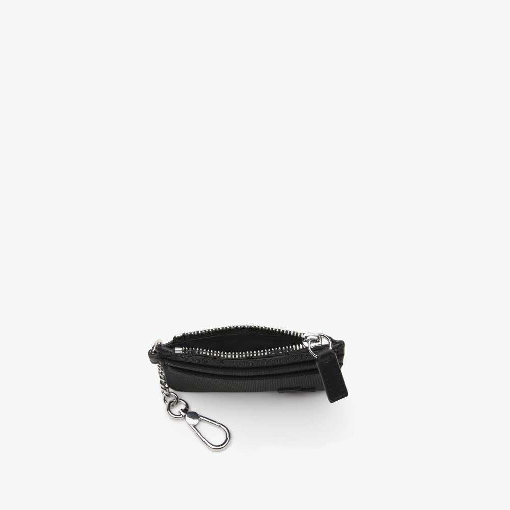 Lacoste 4 Slot Zipped Card Holder Siyah | MT6350982