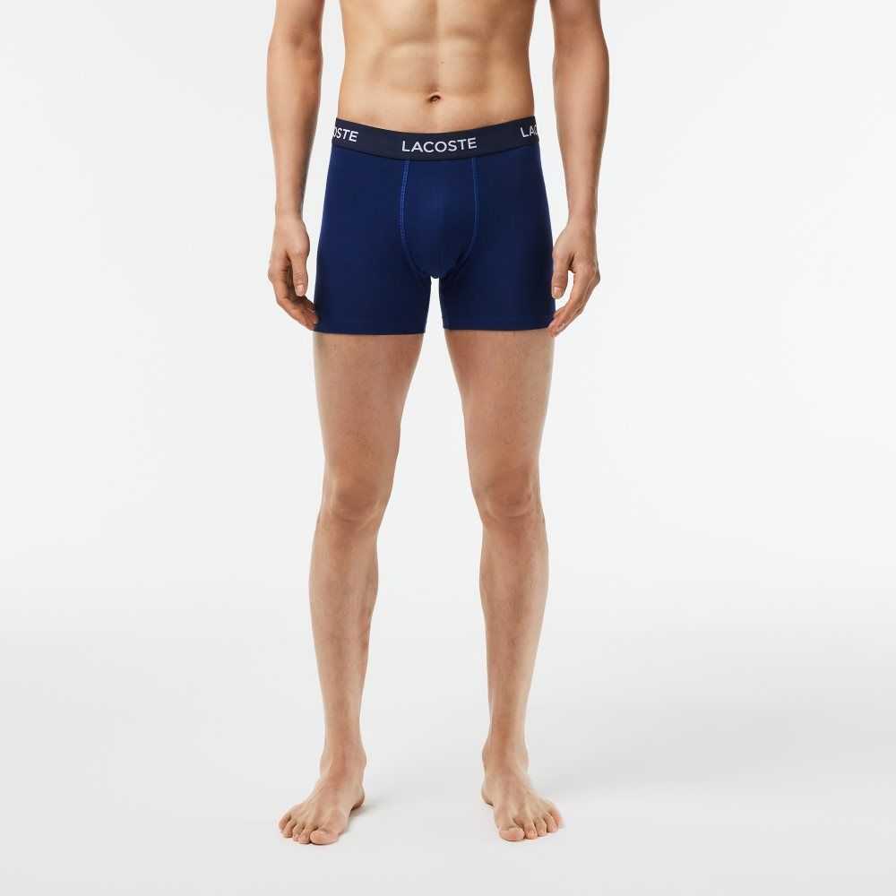 Lacoste 5-Pack Logo Belli Boxers Lacivert Mavi | UA0193754