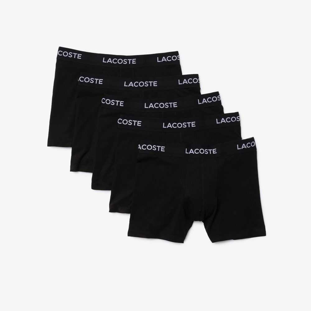 Lacoste 5-Pack Logo Belli Boxers Siyah | CL5478630