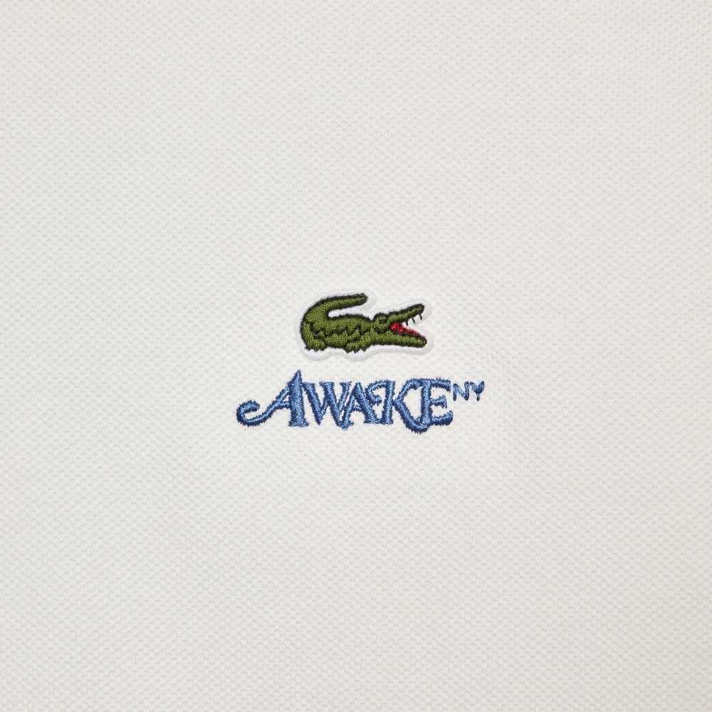 Lacoste AWAKE NY Logo Pamuklu Pique Beyaz | IJ6591207