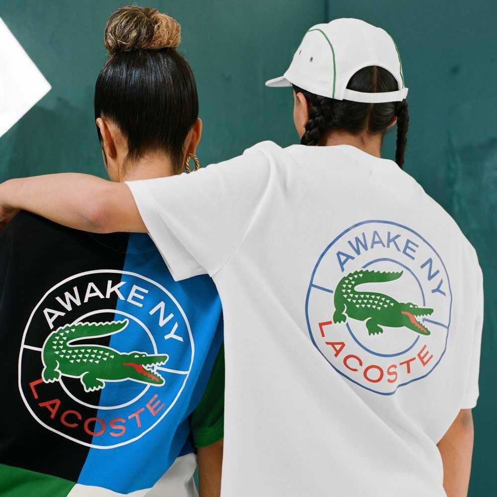 Lacoste AWAKE NY Logo Pamuklu Pique Beyaz | IJ6591207