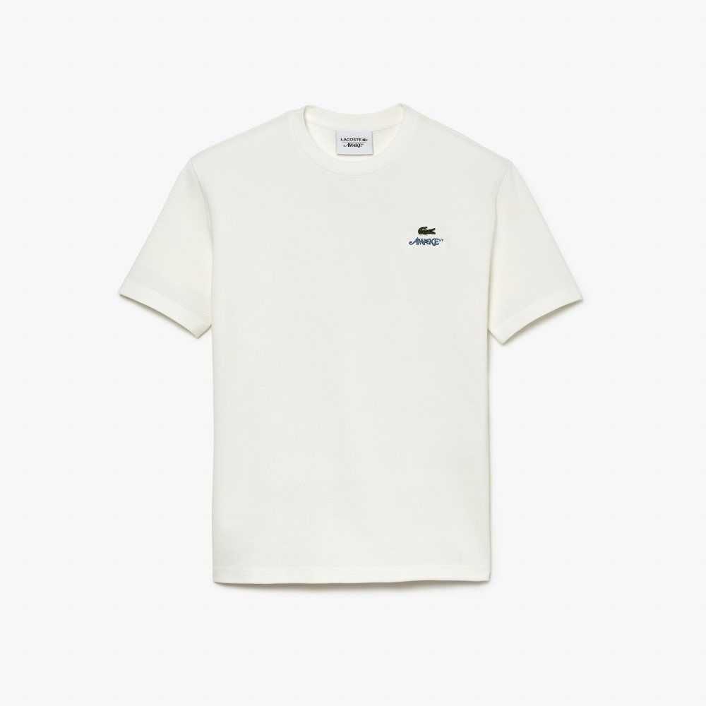 Lacoste AWAKE NY Logo Pamuklu Pique Beyaz | IJ6591207