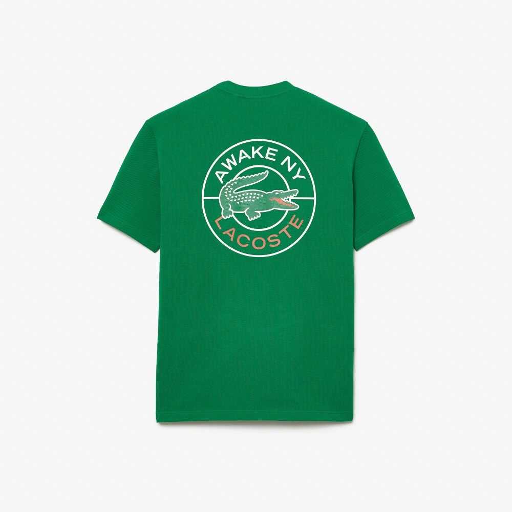 Lacoste AWAKE NY Logo Pamuklu Pique Yeşil | PN6701984