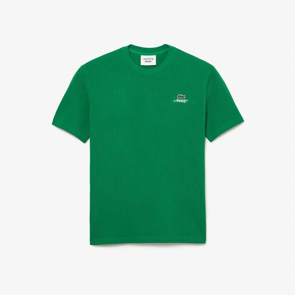 Lacoste AWAKE NY Logo Pamuklu Pique Yeşil | PN6701984