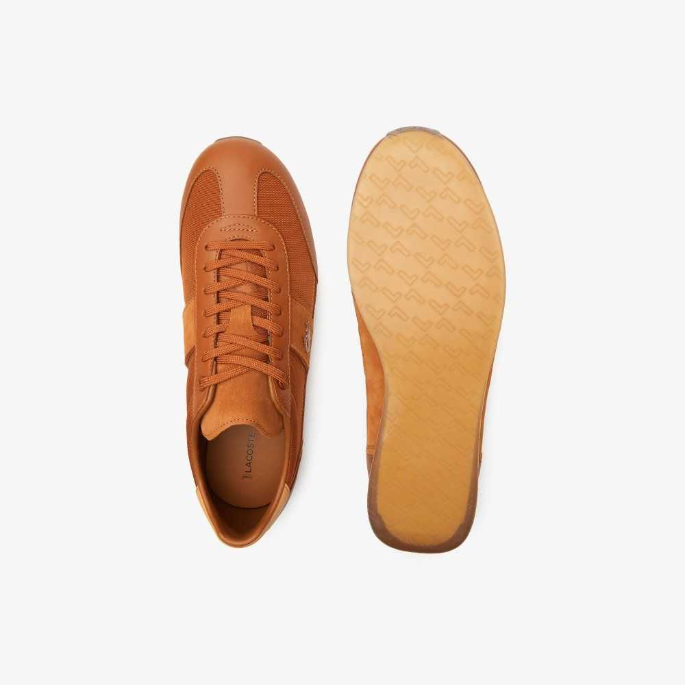 Lacoste Angular Popped Heel Kahverengi Beyaz | HE3072681