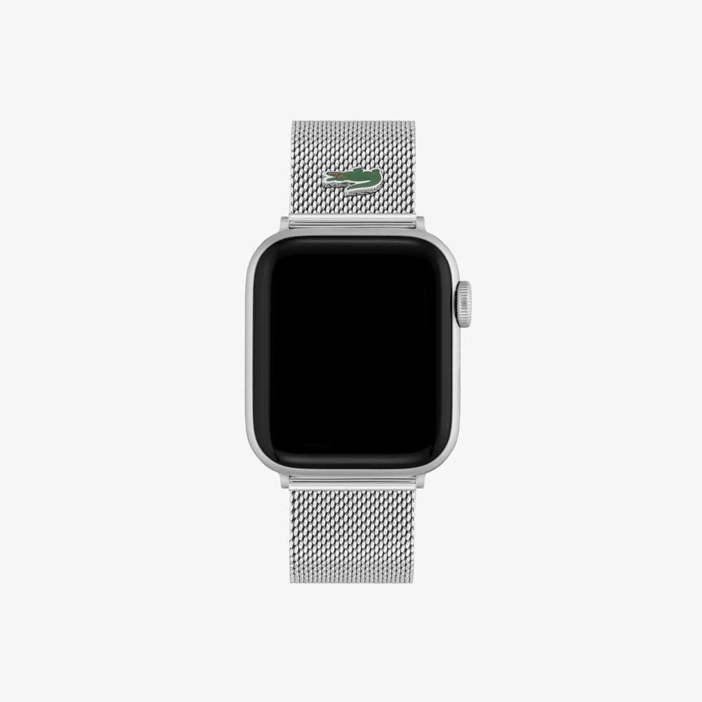 Lacoste Apple Askılı Stainless Steel Mesh Gümüş | AG0578642