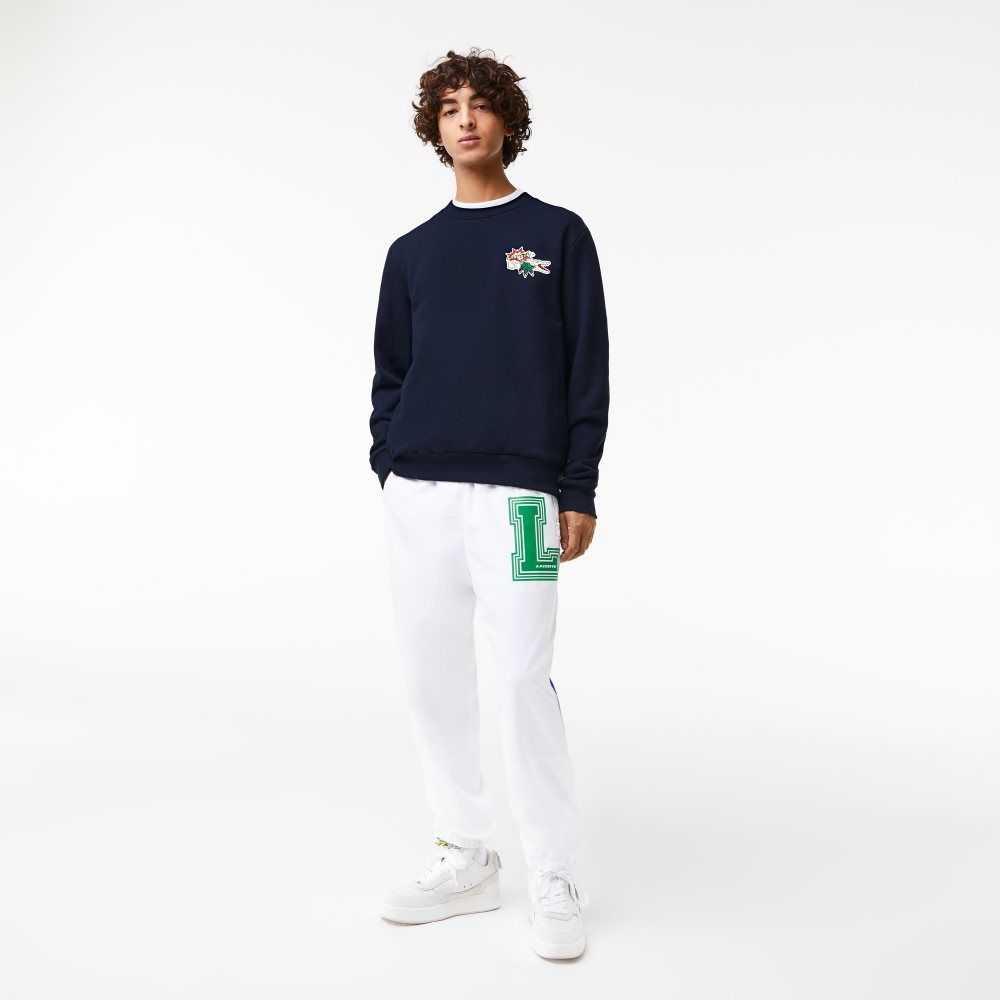 Lacoste Badge Organic Pamuklu Lacivert Mavi | IR7429301