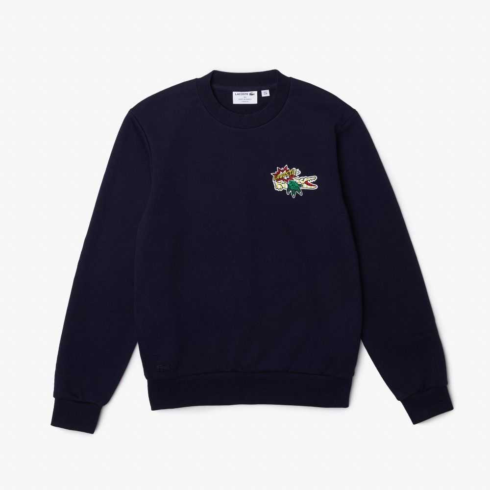 Lacoste Badge Organic Pamuklu Lacivert Mavi | IR7429301