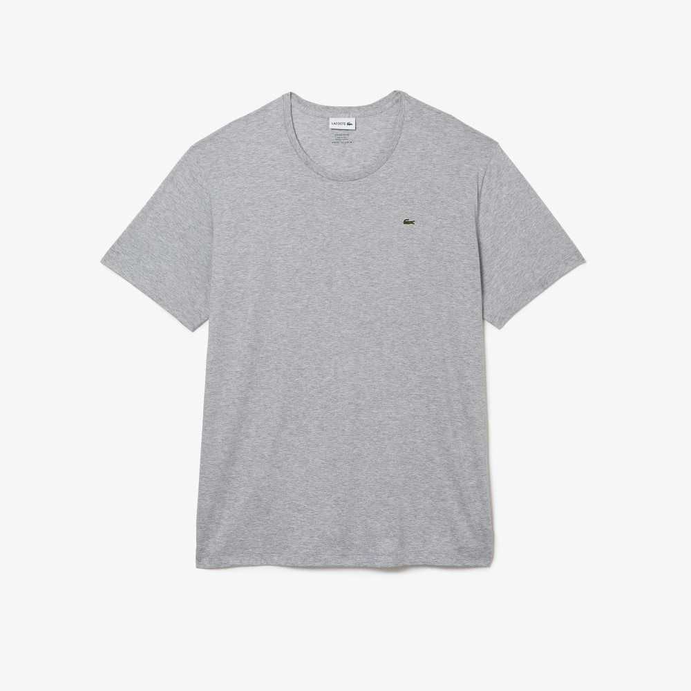 Lacoste Big Fit Crew Neck Pamuklu Jersey Gri | LV4203619