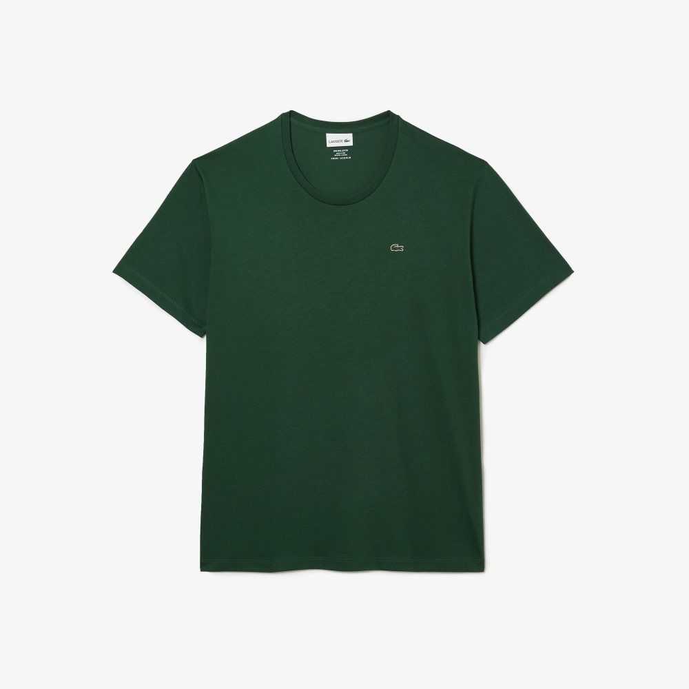 Lacoste Big Fit Crew Neck Pamuklu Jersey Yeşil | VH9736504