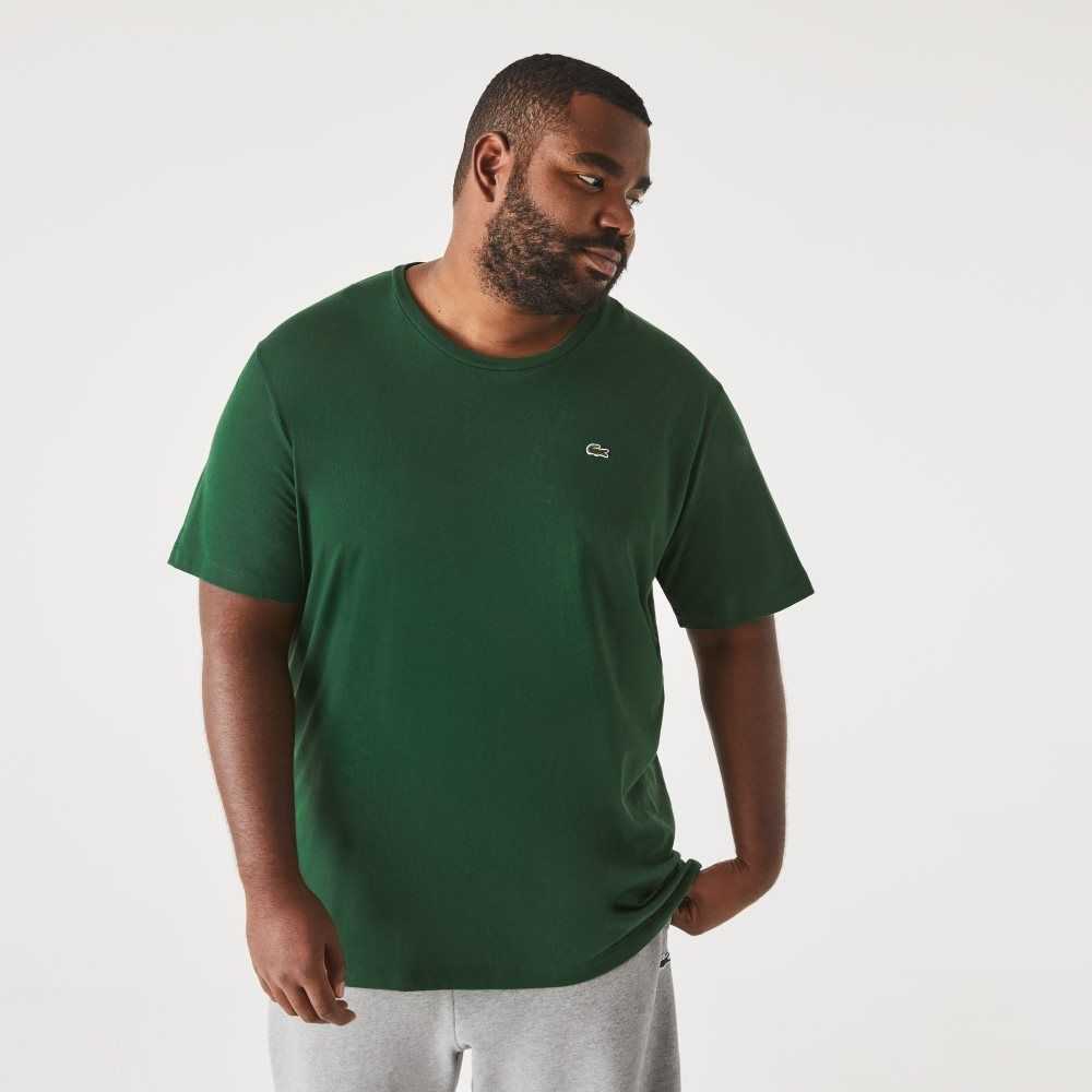 Lacoste Big Fit Crew Neck Pamuklu Jersey Yeşil | VH9736504