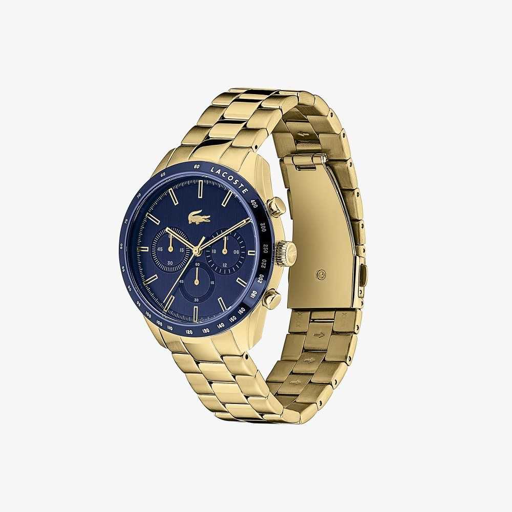 Lacoste Boston Kronograf Ionic Gold Plated Altın | AH1604785