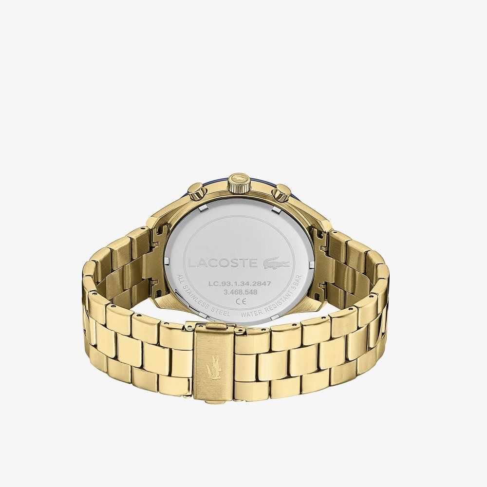 Lacoste Boston Kronograf Ionic Gold Plated Altın | AH1604785