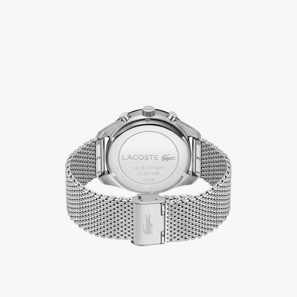 Lacoste Boston Stainless Steel Kronograf Gri | NL9854362