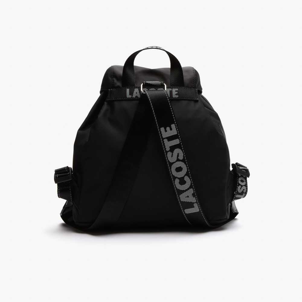 Lacoste Branded Naylon Flap Backpack Renkli | PN0692345