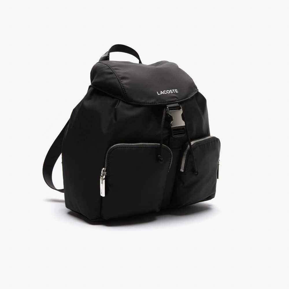 Lacoste Branded Naylon Flap Backpack Renkli | PN0692345