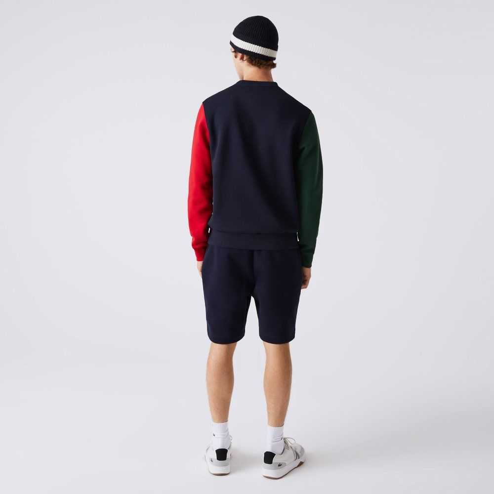 Lacoste Brushed Fleece Lacivert Mavi Yeşil Kırmızı | BX8375102