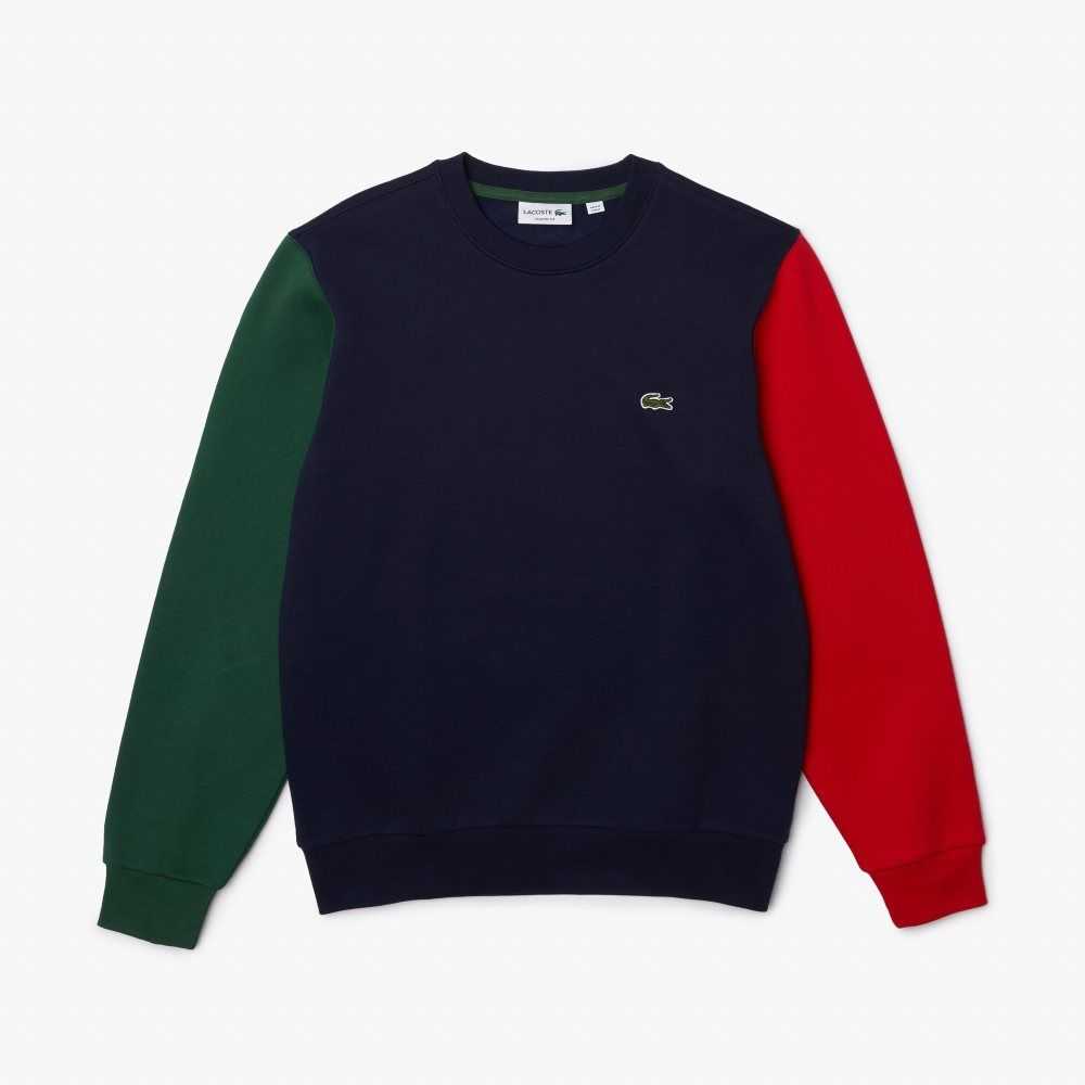 Lacoste Brushed Fleece Lacivert Mavi Yeşil Kırmızı | BX8375102