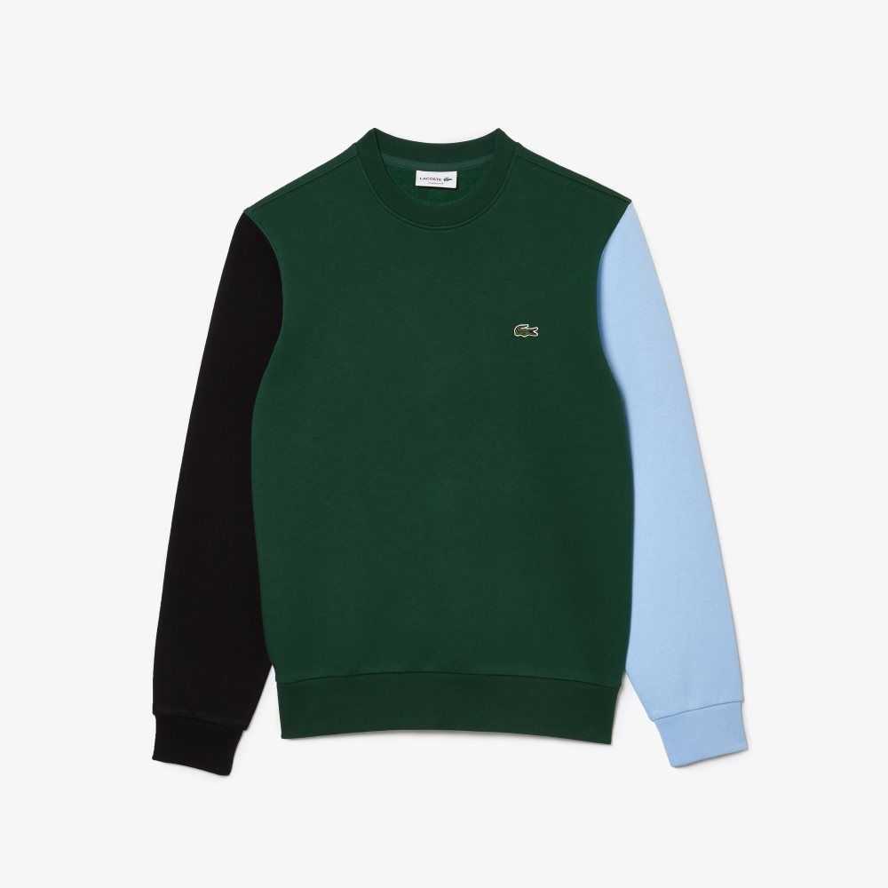 Lacoste Brushed Fleece Yeşil Siyah Mavi | KH6179582