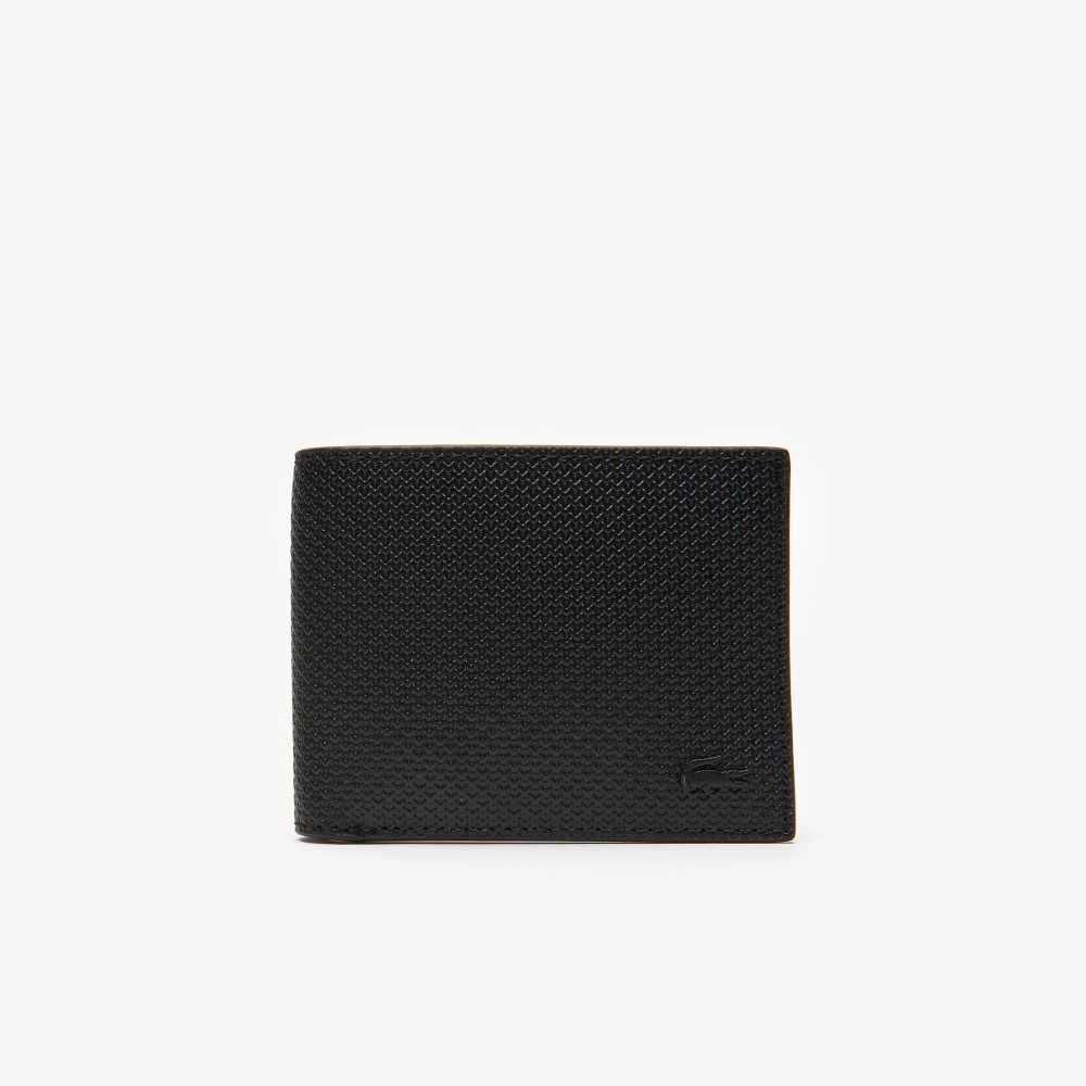 Lacoste Chantaco Pique Deri Three Card Wallet Siyah | CO0126945