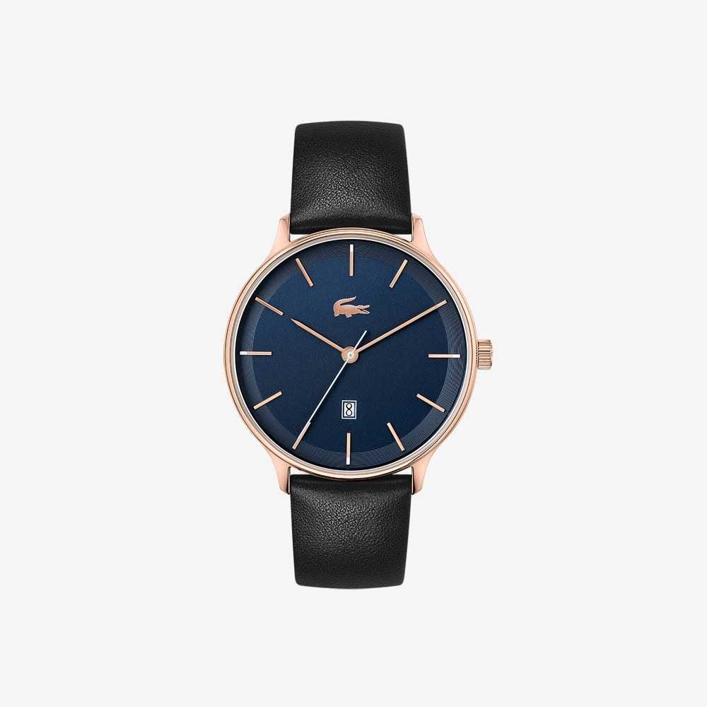 Lacoste Club 3 Hands Black Deri Siyah | SX8354762